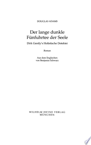 Der lange dunkle Fünfuhrtee der Seele