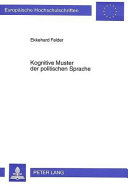 Kognitive Muster der politischen Sprache