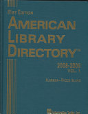 American Library Directory 2008-200...