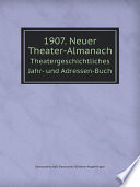 1907. Neuer Theater-Almanach