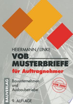 VOB-Musterbriefe für Auftragnehmer