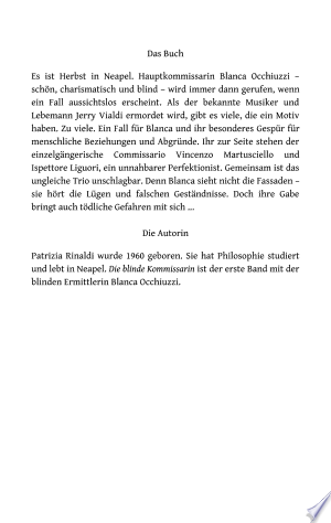 Die blinde Kommissarin